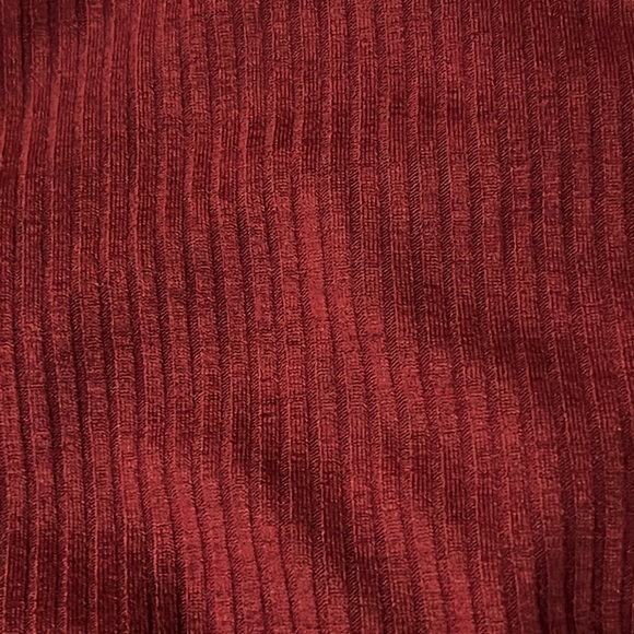 Pretty Garden Merlot Asymmetrical Midi Long Sleeve Dress Small - Picture 6 of 10